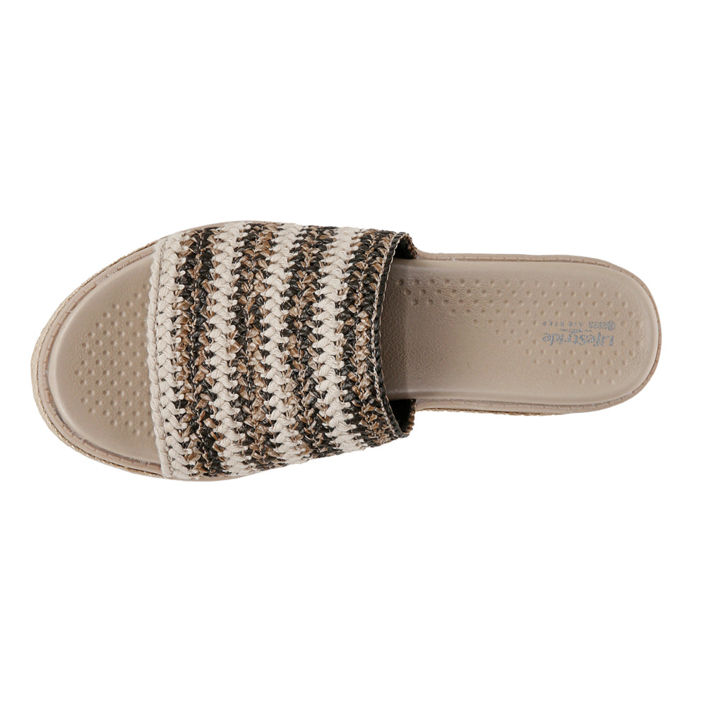 Breezy Slide Espadrille Wedge Sandals