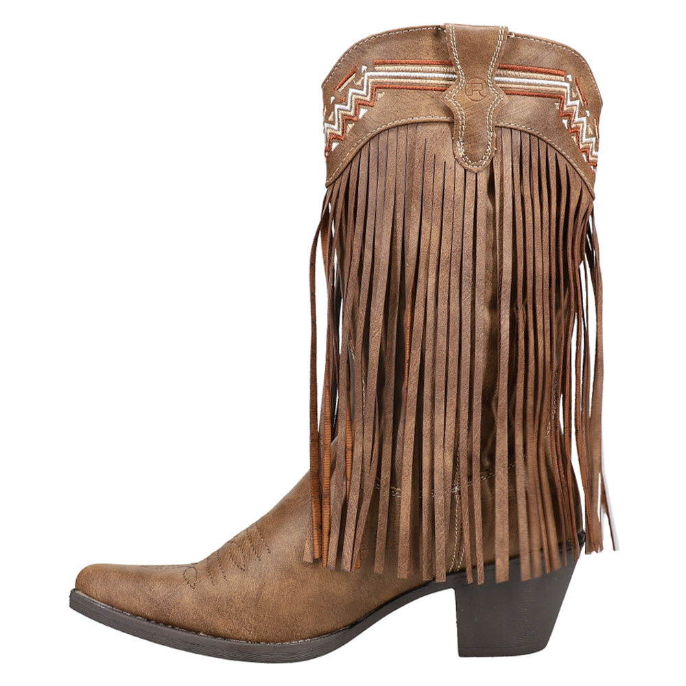 Fringes Snip Toe Cowboy Boots