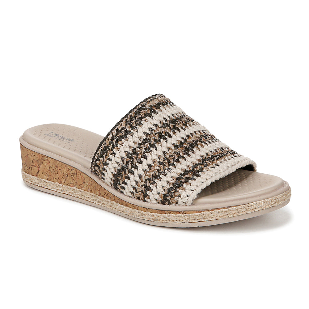 Breezy Slide Espadrille Wedge Sandals