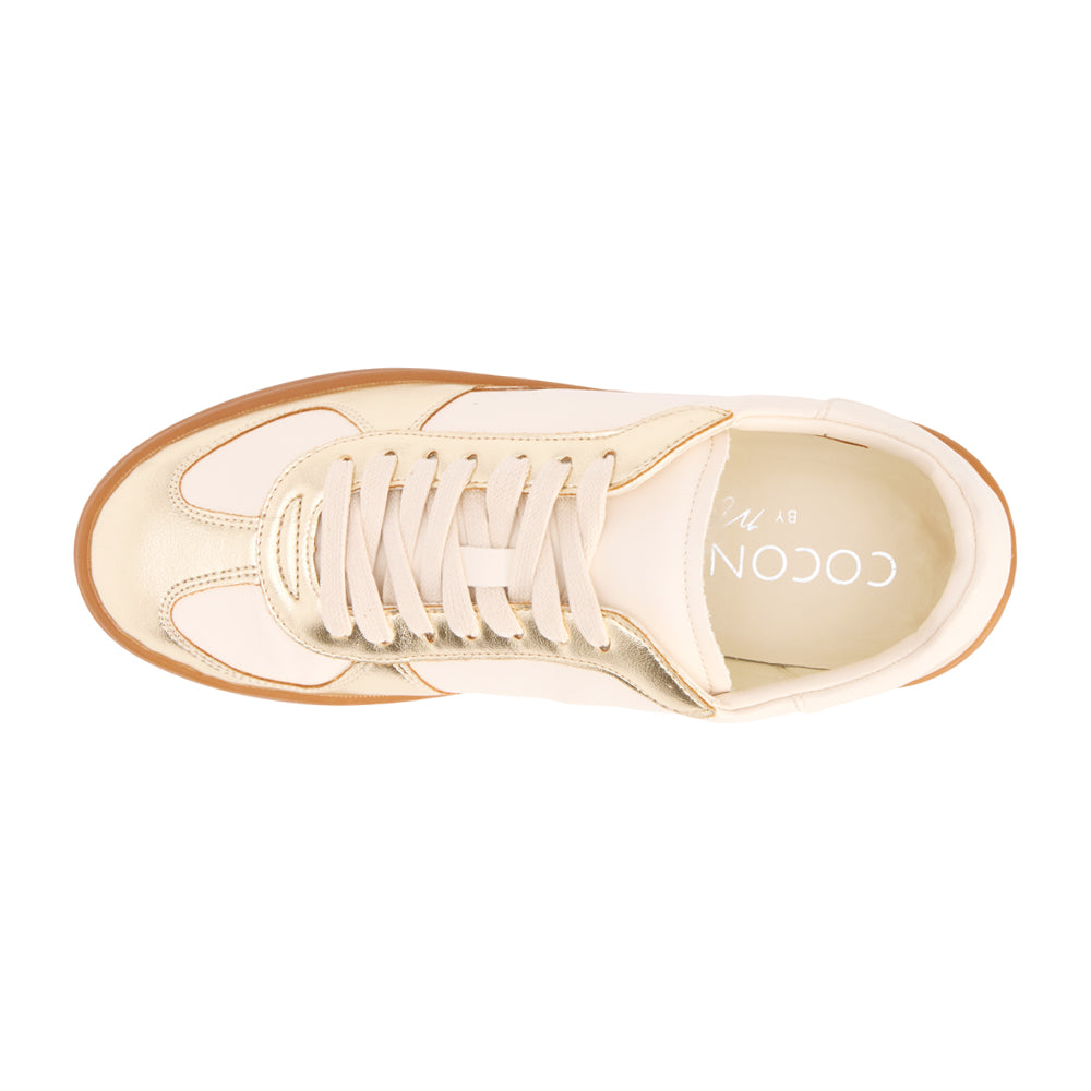 Dana Metallic Lace Up Sneakers