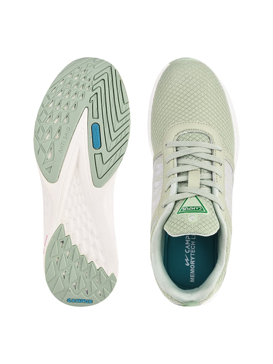 MERMAID Green Women's Running Shoes