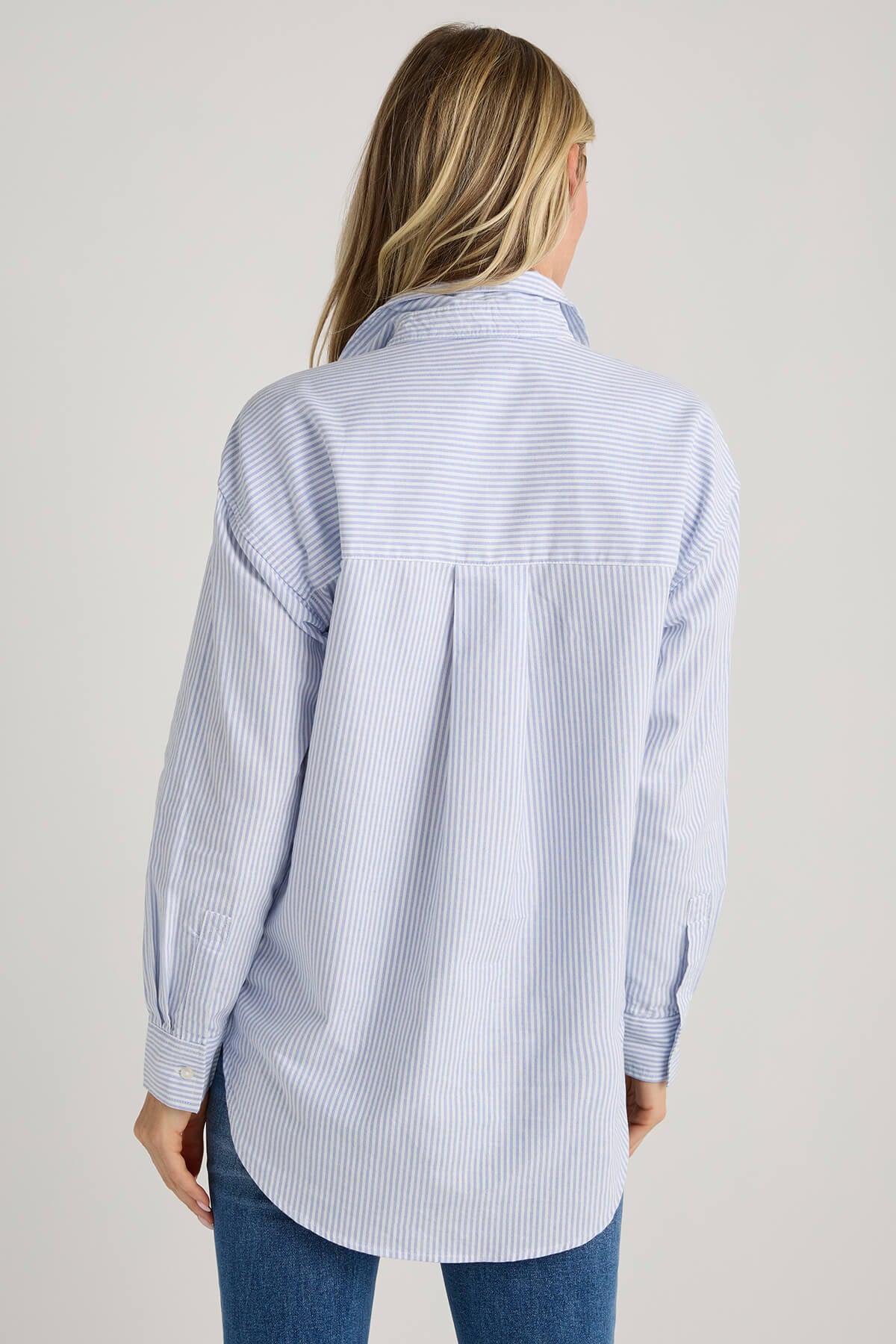 Beach Lunch Lounge Striped Button Down Shirt