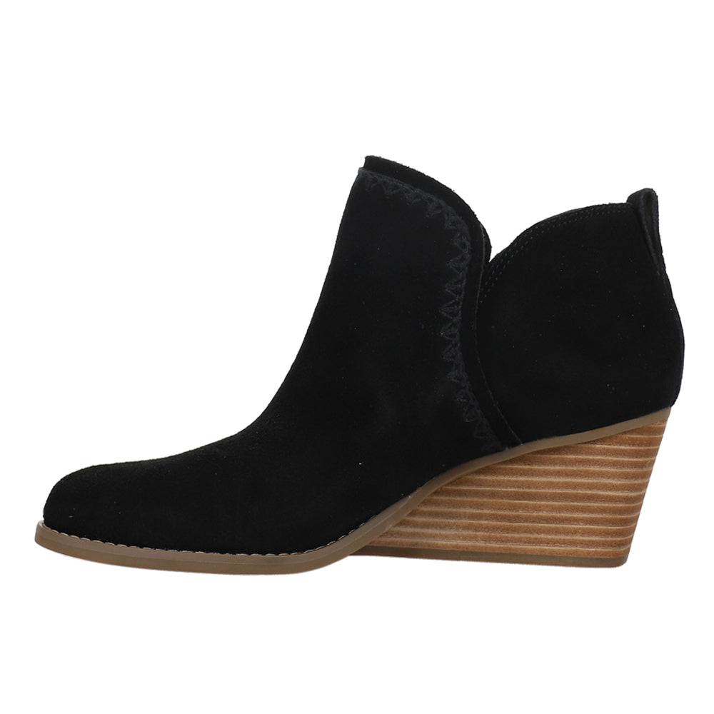 Kaia Round Toe Wedge Booties