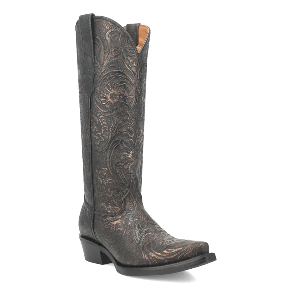 Bellona Embossed Snip Toe Cowboy Boots