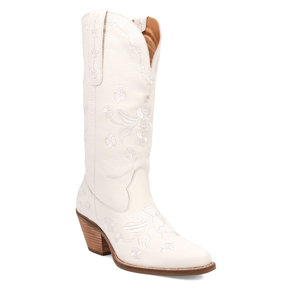 Love Bug Floral Embroidered Snip Toe Cowboy Boots