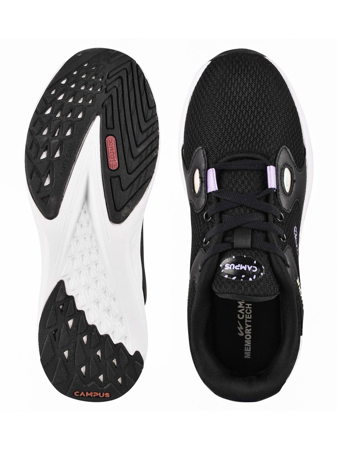 CAMP-GLITTER Black Women's Sneakers