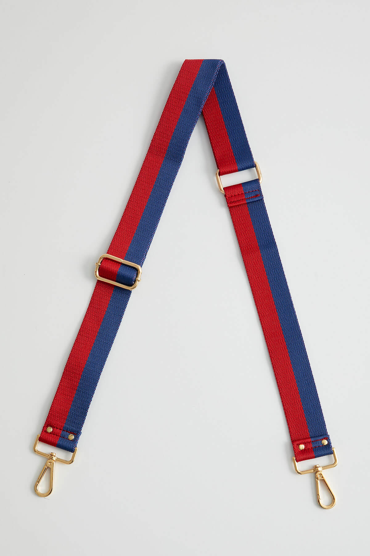 1.5 Wide Navy/Red Stripe Strap