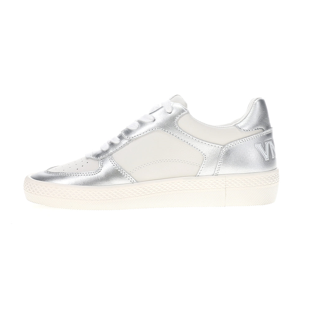 Fast Metallic Perforated Slip On Sneakers