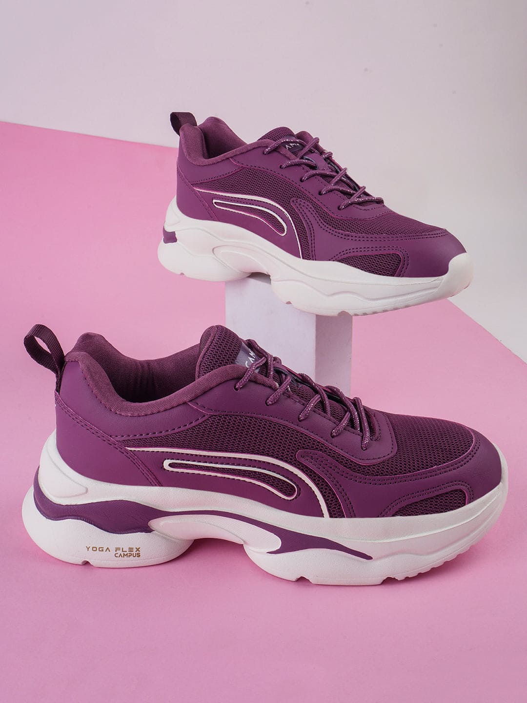 CAMP STELLA Purple Women's Sneakers