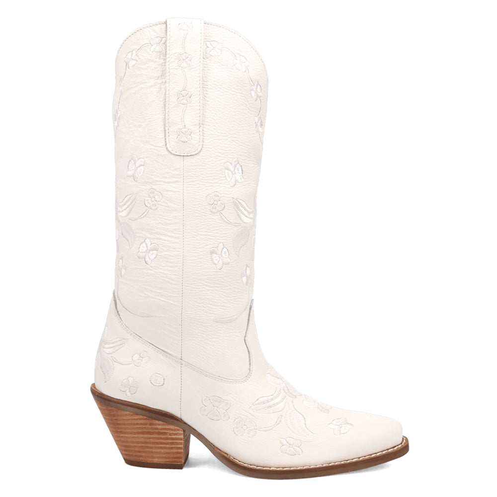 Love Bug Floral Embroidered Snip Toe Cowboy Boots