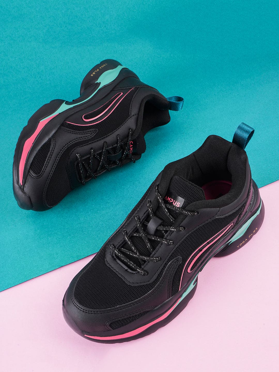 CAMP STELLA Black Women's Sneakers