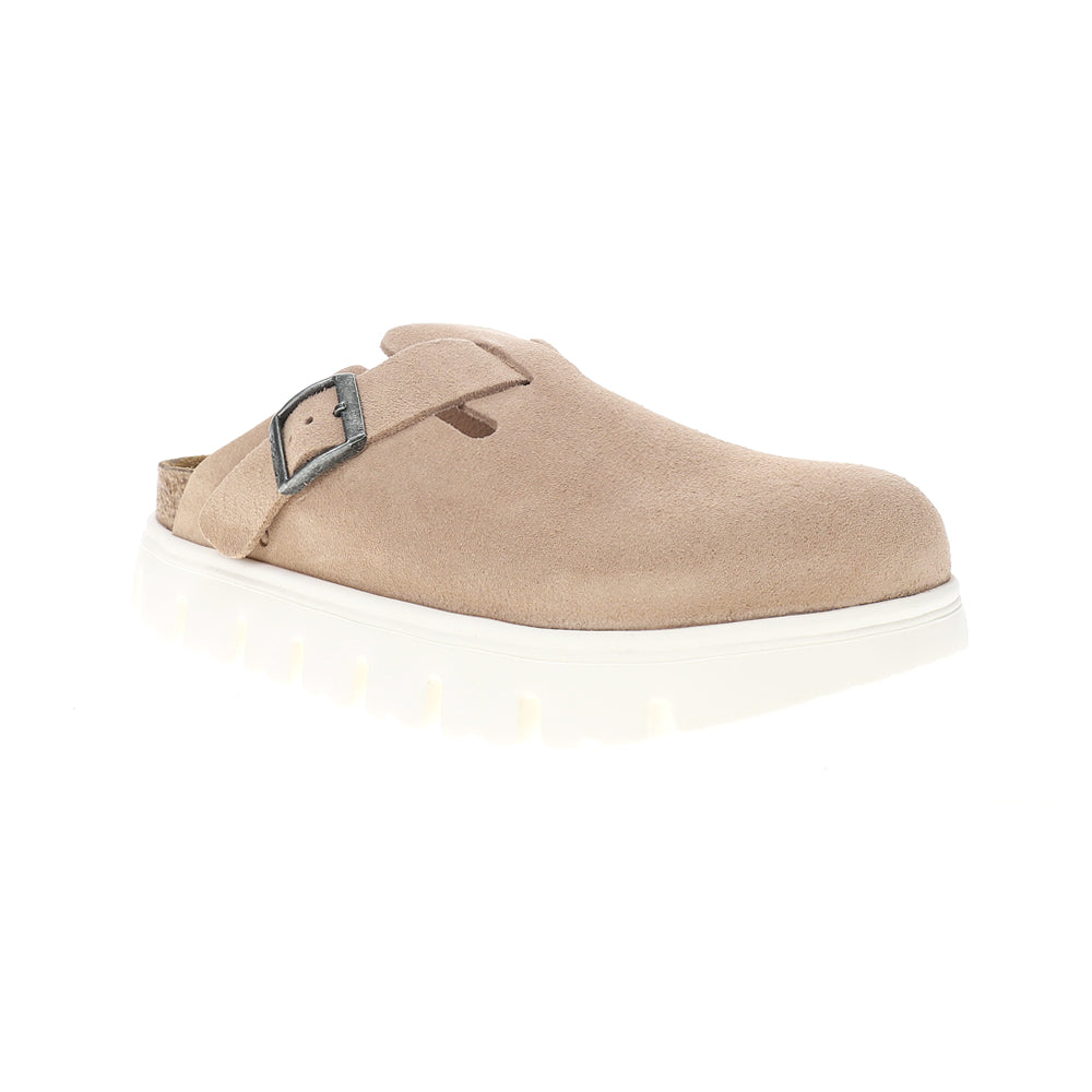 Boston Chunky Suede Footbed Clogs