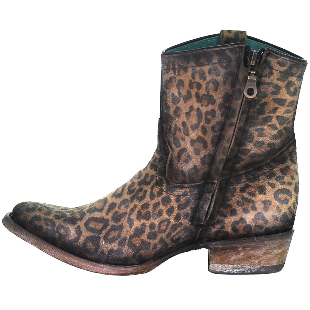 Cheetah Round Toe Cowboy Booties