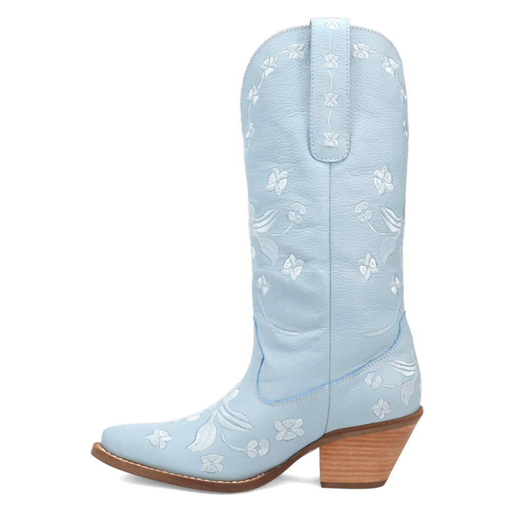 Love Bug Floral Embroidered Snip Toe Cowboy Boots