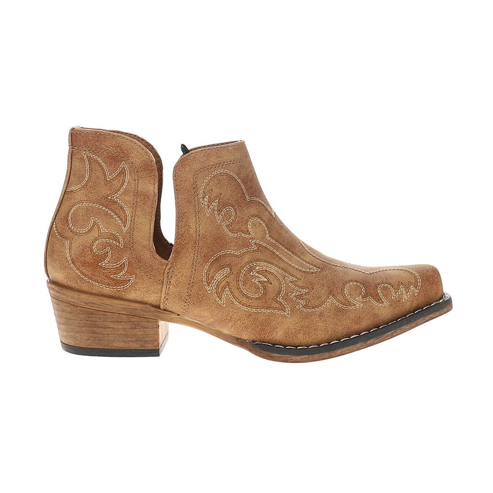 Ava Embroidered Snip Toe Cowboy Booties