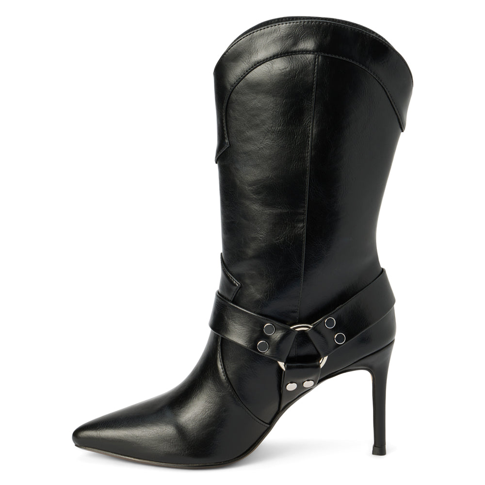 Avaline Pointed Toe Pull On Boots