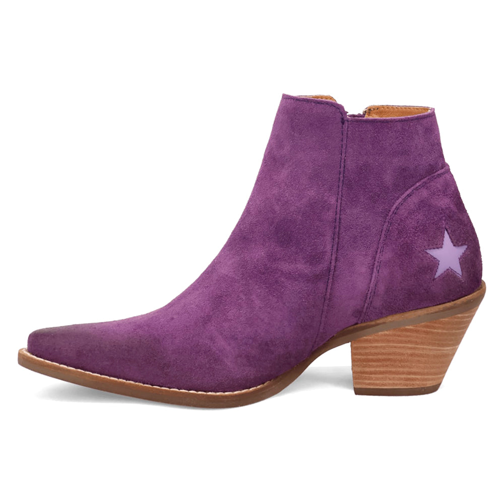 Little Star Cut Out Snip Toe Cowboy Booties