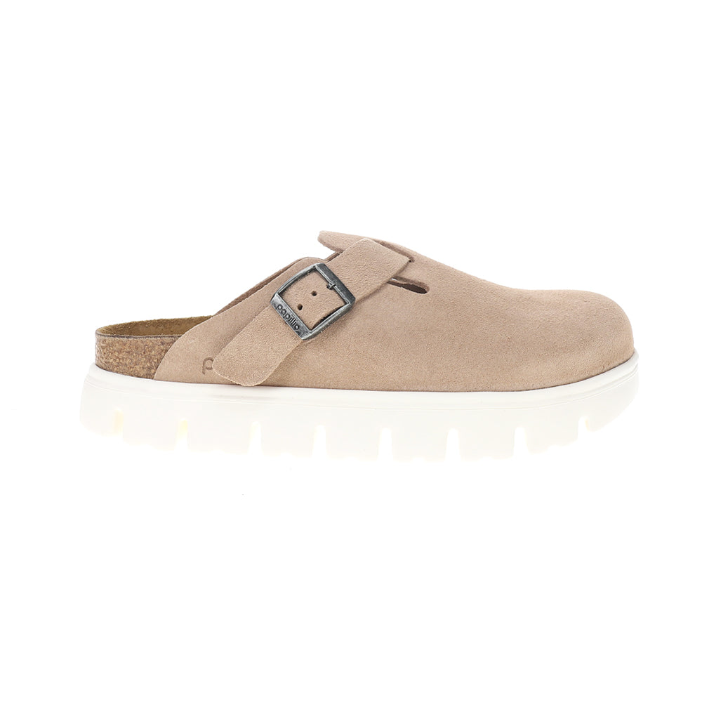 Boston Chunky Suede Footbed Clogs