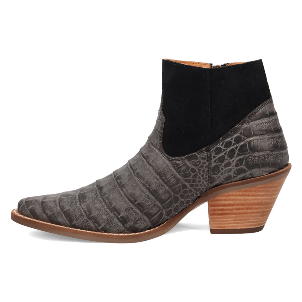 Ricki Croc Animal Print Snip Toe Cowboy Booties