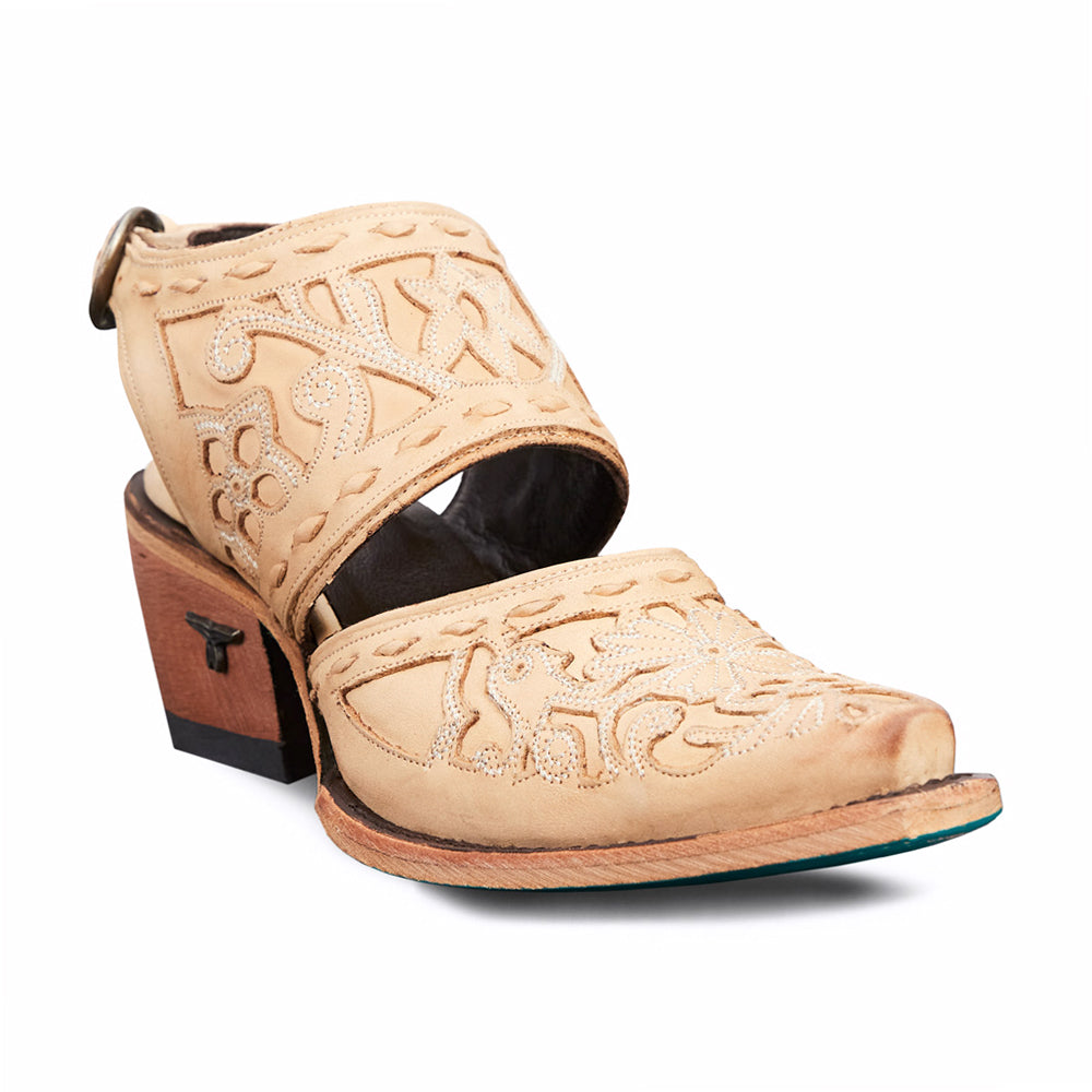 Robin Tooled-Inlay Snip Toe Shootie Pumps