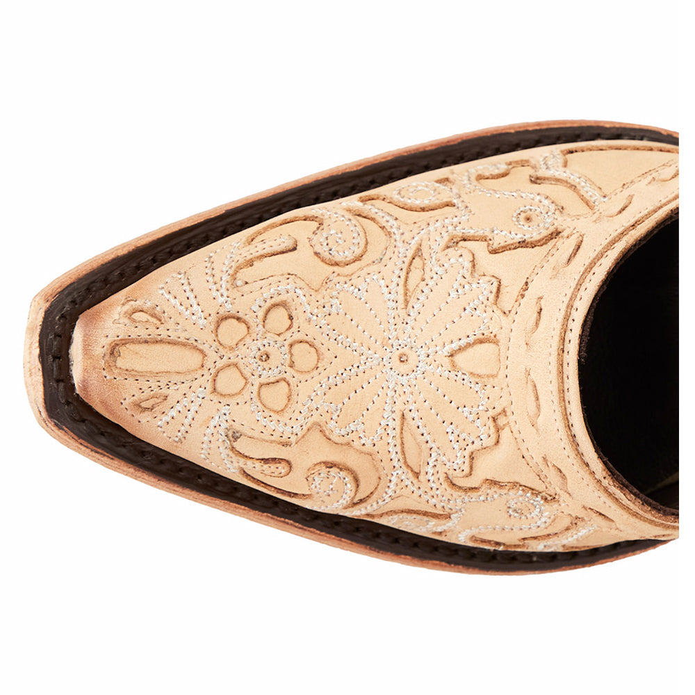 Robin Tooled-Inlay Snip Toe Shootie Pumps