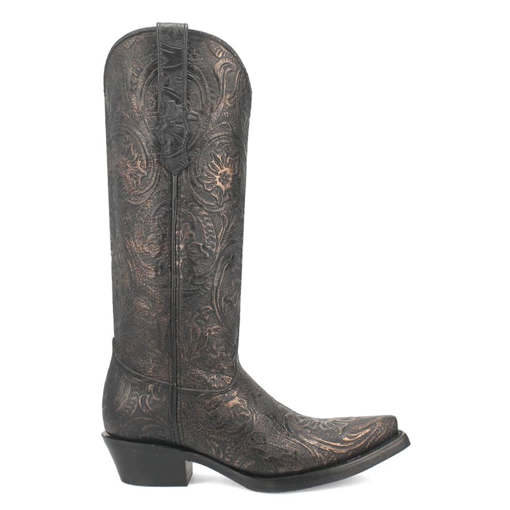 Bellona Embossed Snip Toe Cowboy Boots