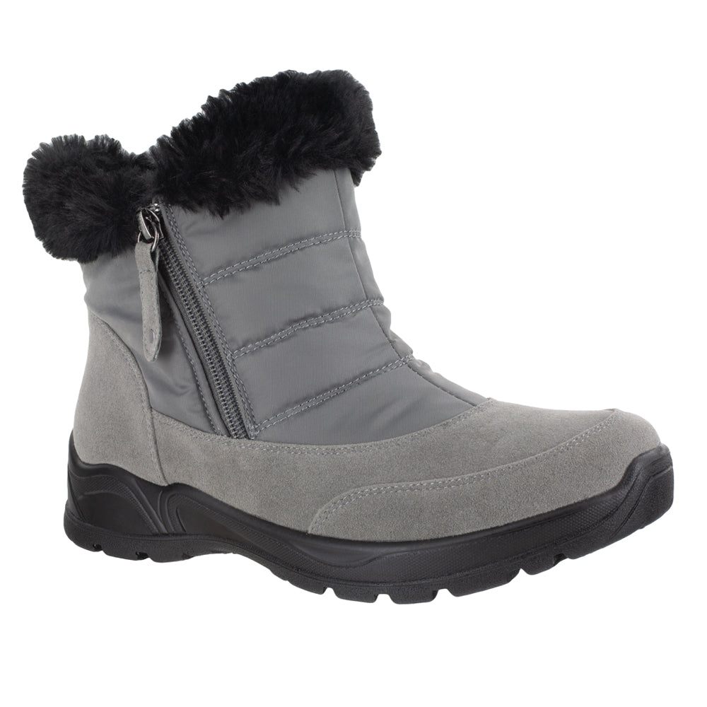 Frosty Zippered Round Toe Boots