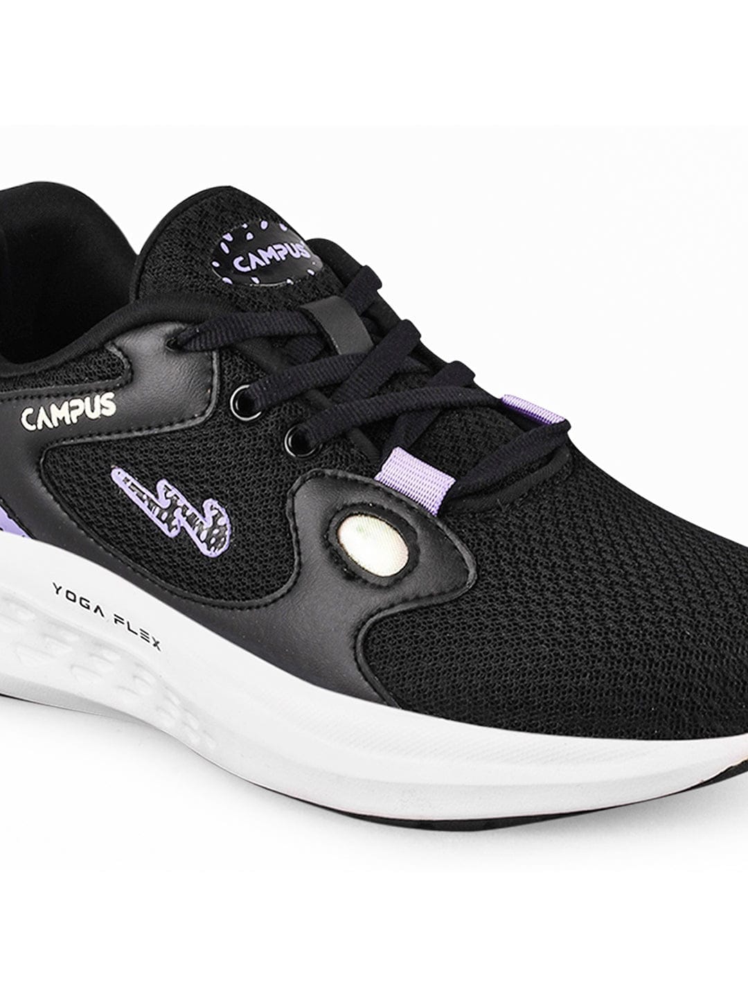 CAMP-GLITTER Black Women's Sneakers