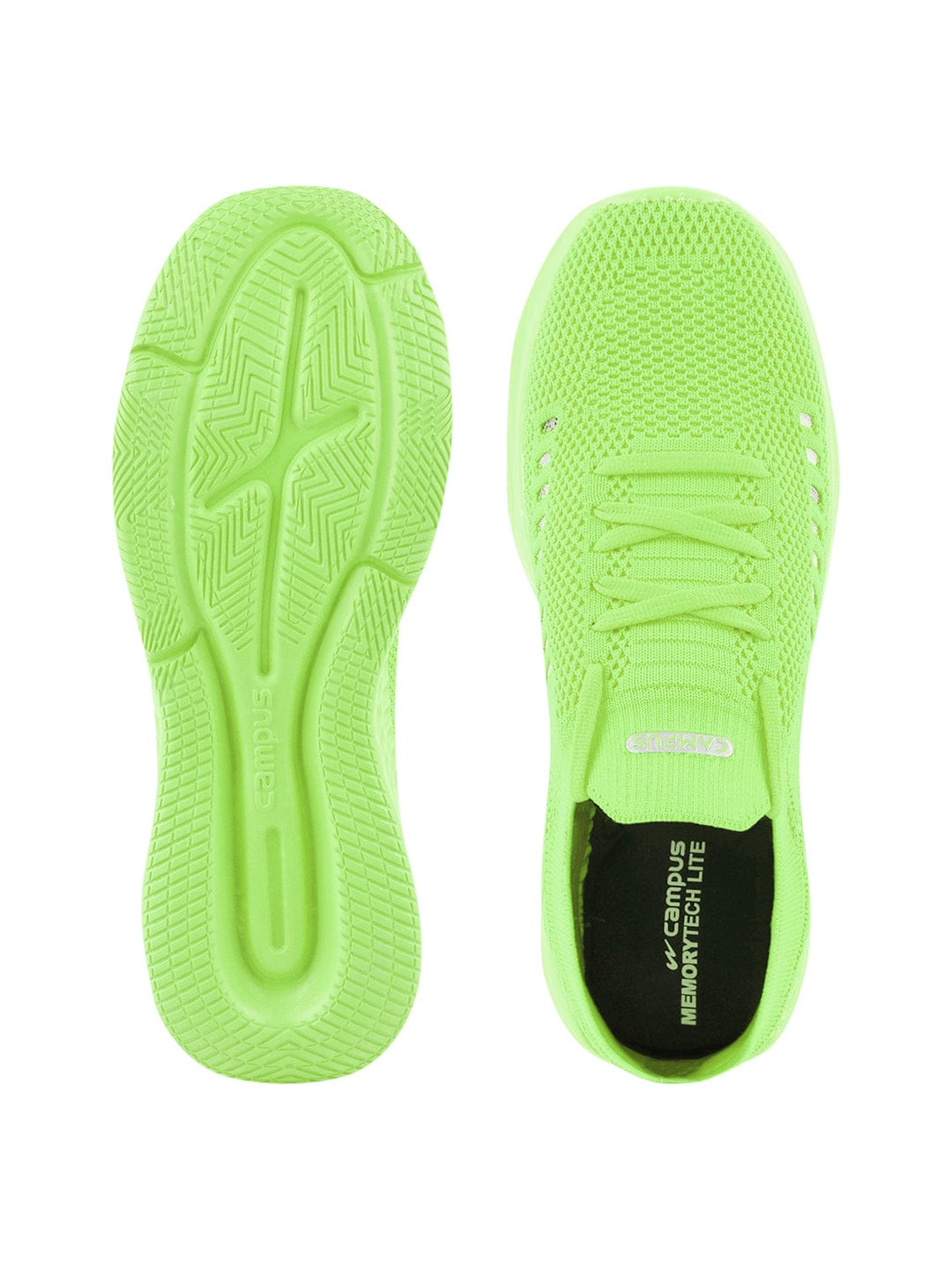 CAMP-FLEEK Green Women's Running Shoes