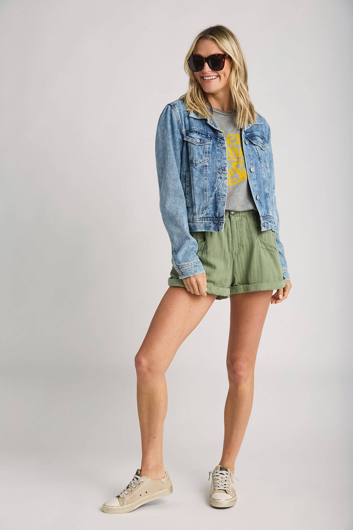 Free People Topanga Cuff Shorts