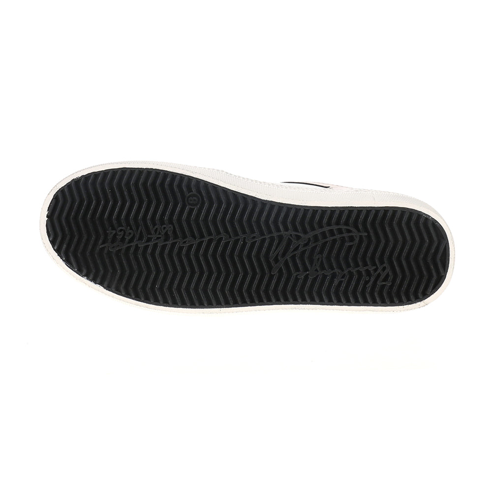 Fast Metallic Perforated Slip On Sneakers