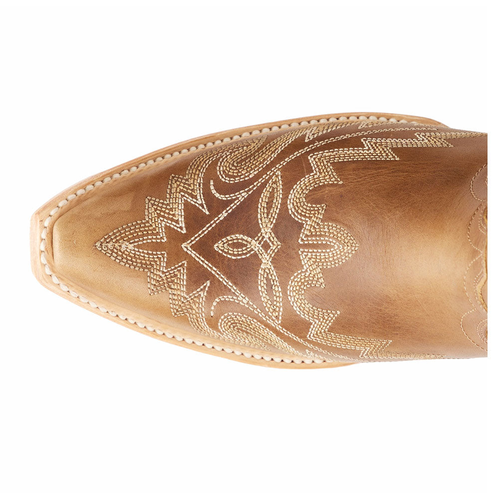 Lexington Embroidered Snip Toe Cowboy Boots