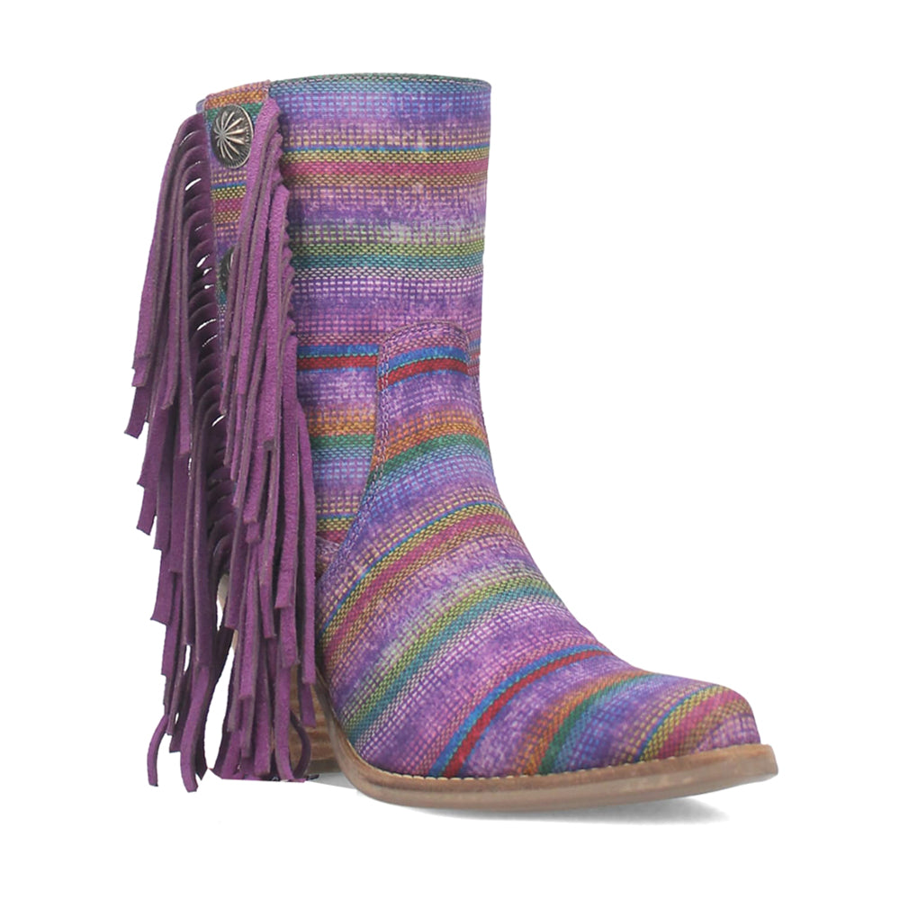 Chili Pepper Serape Southwest Cowboy Booties