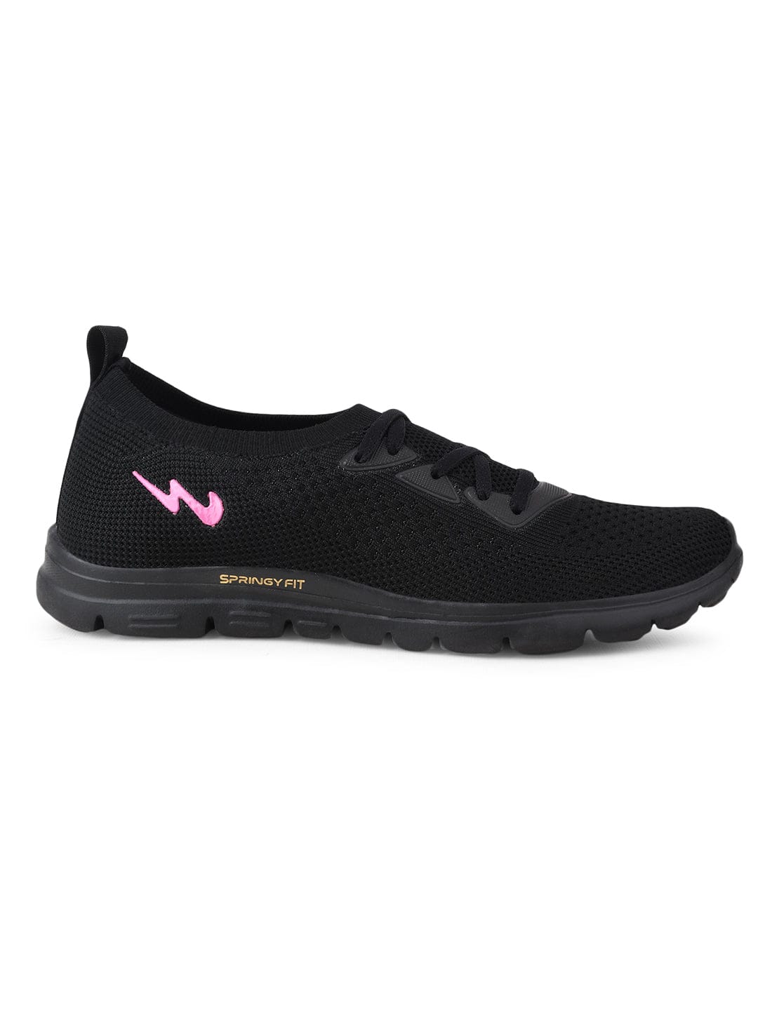 JELLY PRO Black Women's Walking Shoes