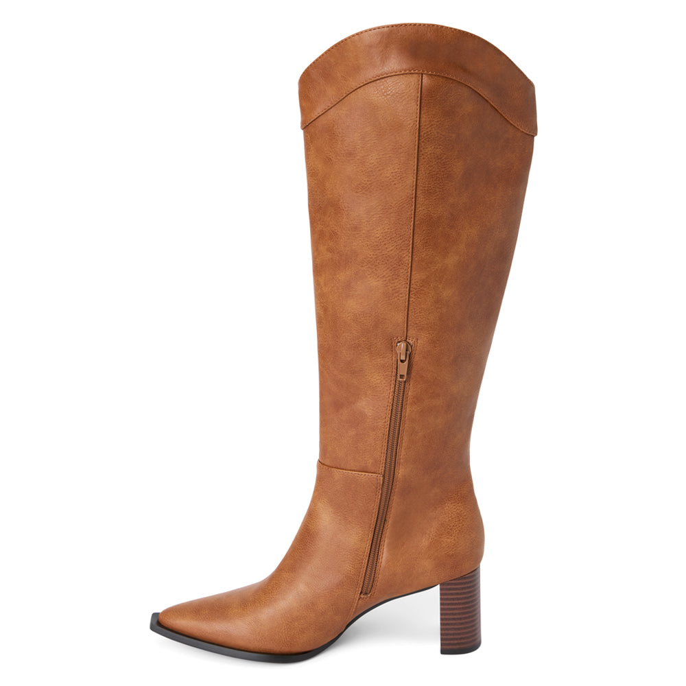 Bonnye Pointed Toe Zip Up Boots