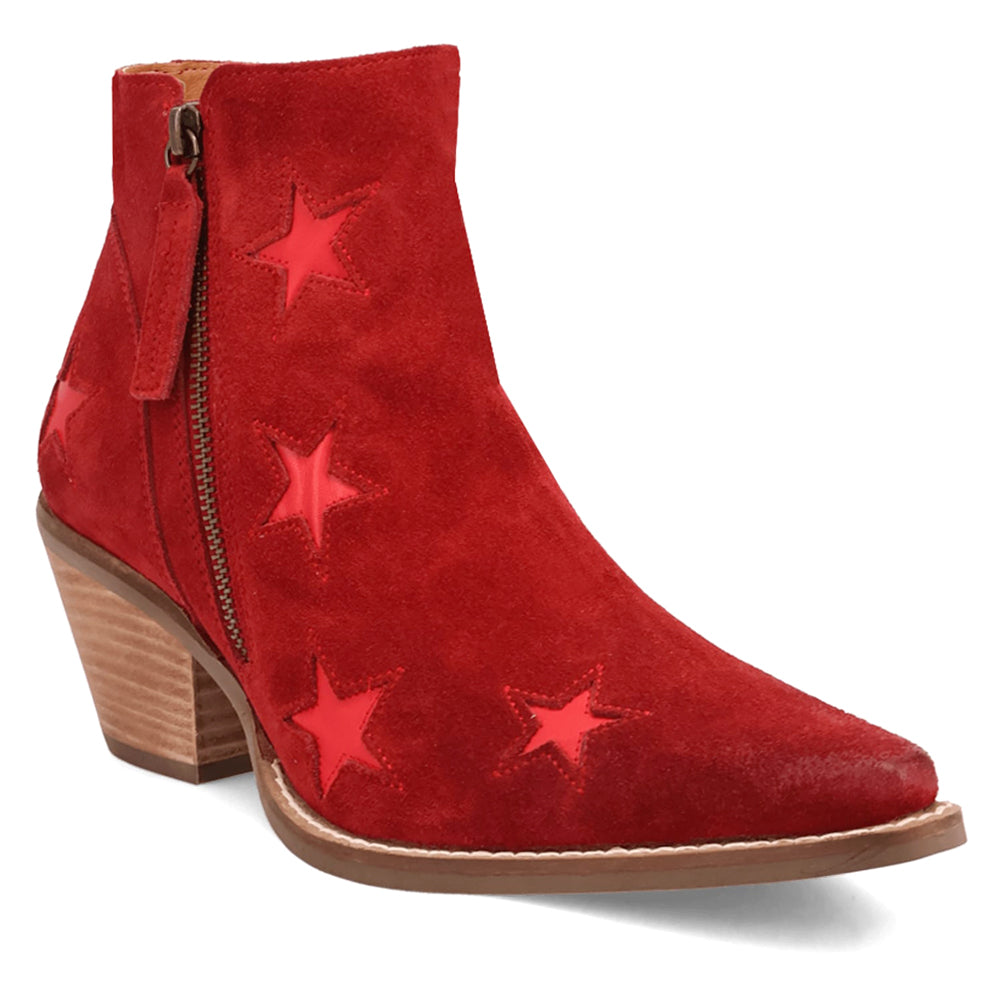 Little Star Cut Out Snip Toe Cowboy Booties