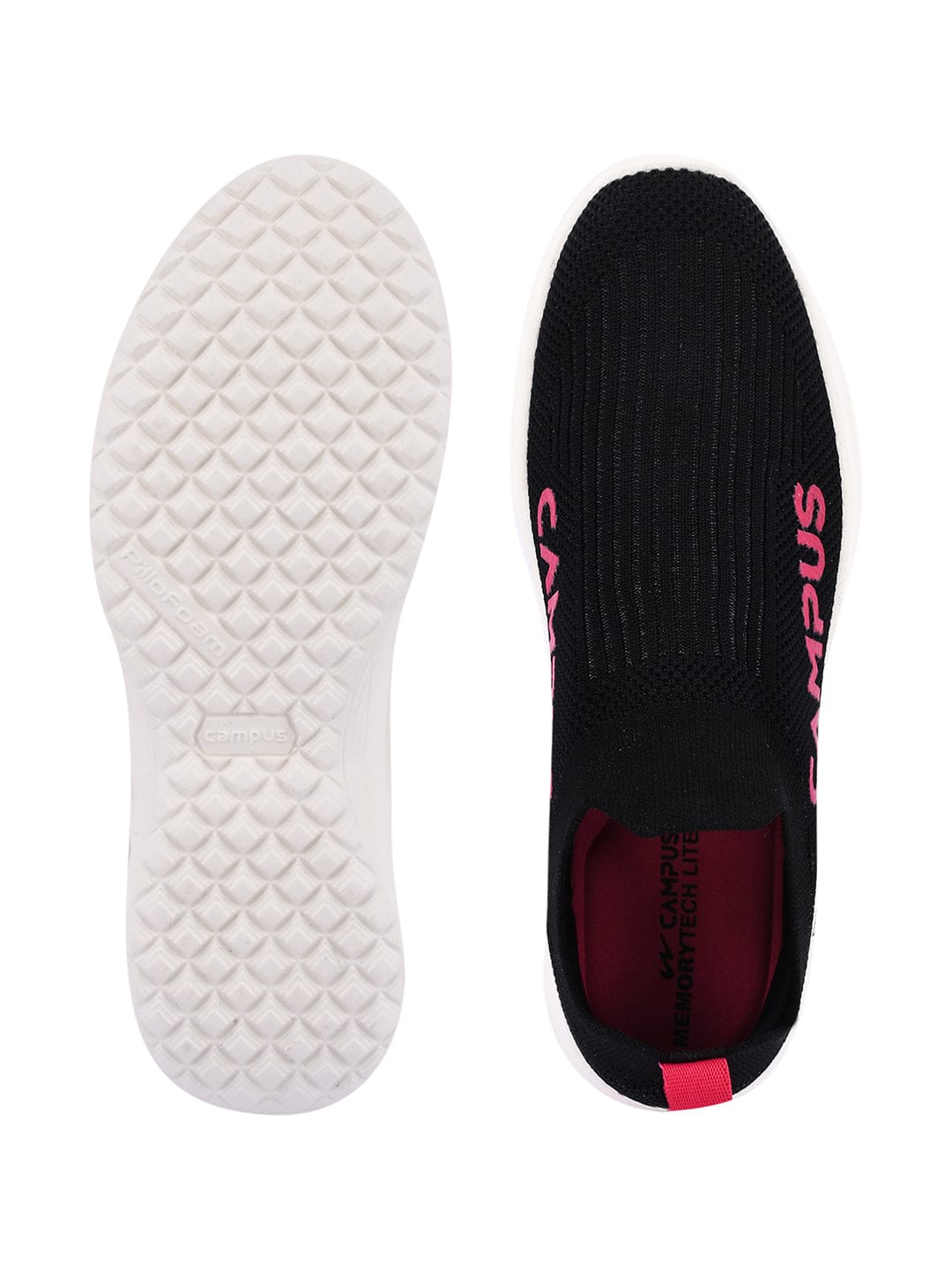 CAMP SENSE Black Women's Slip-ons