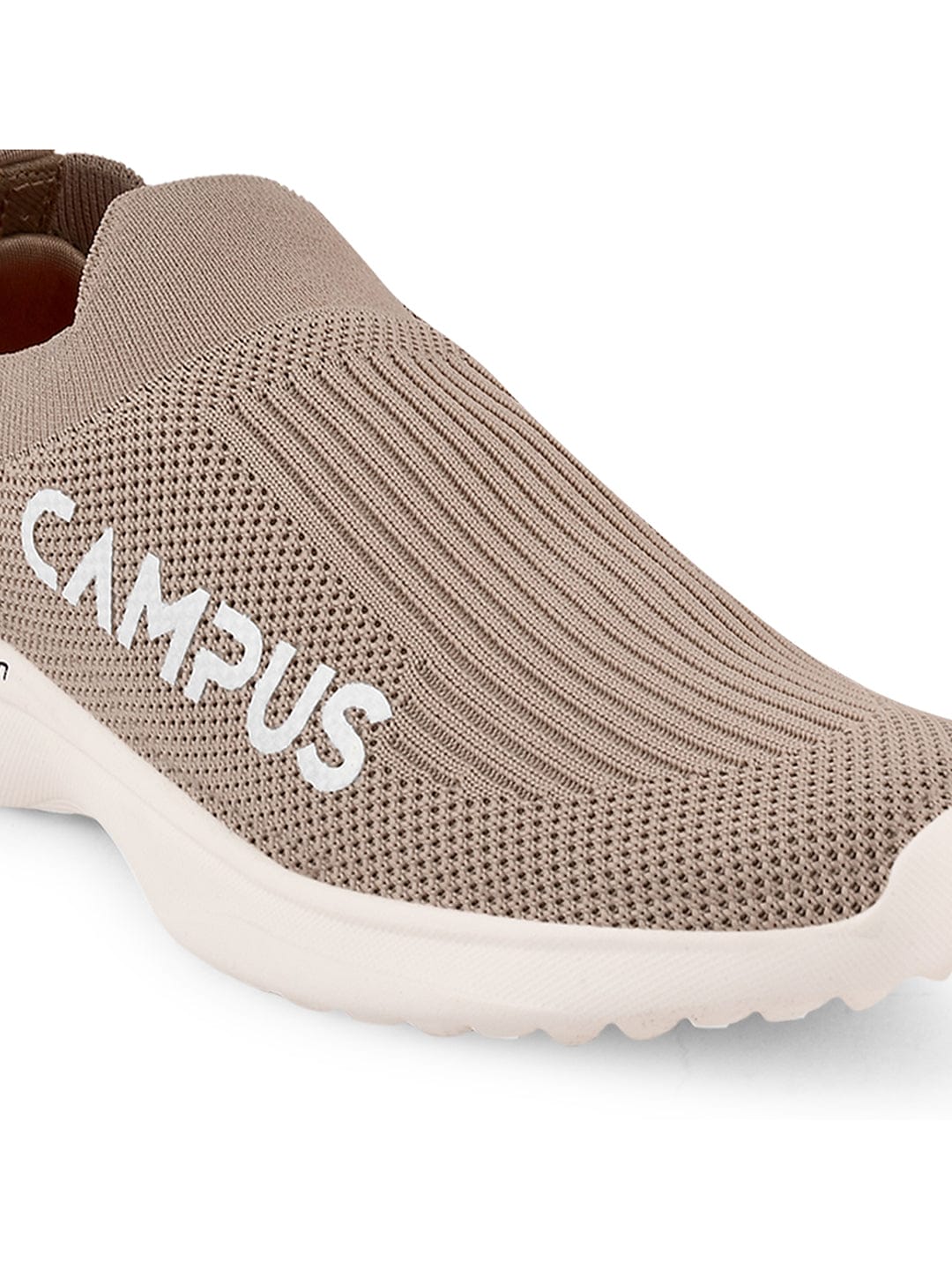 CAMP SENSE Beige Women's Slip-ons