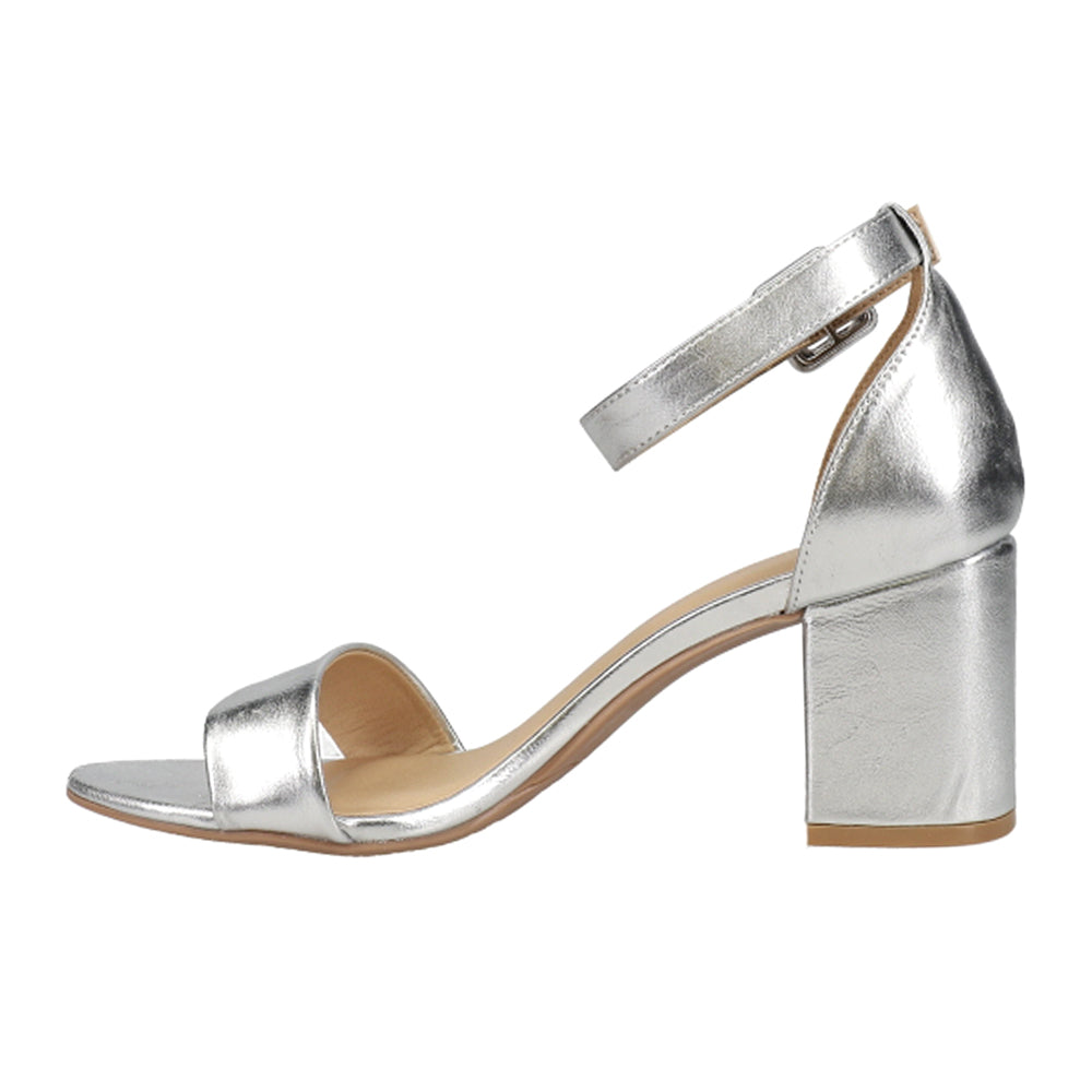 Jody Metallic Wedding Ankle Strap Sandals