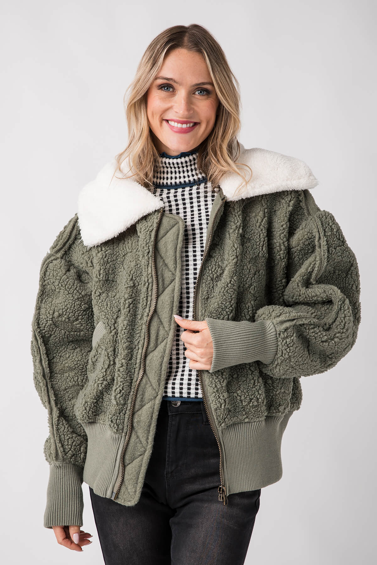 Free People Cozy Up Cardi