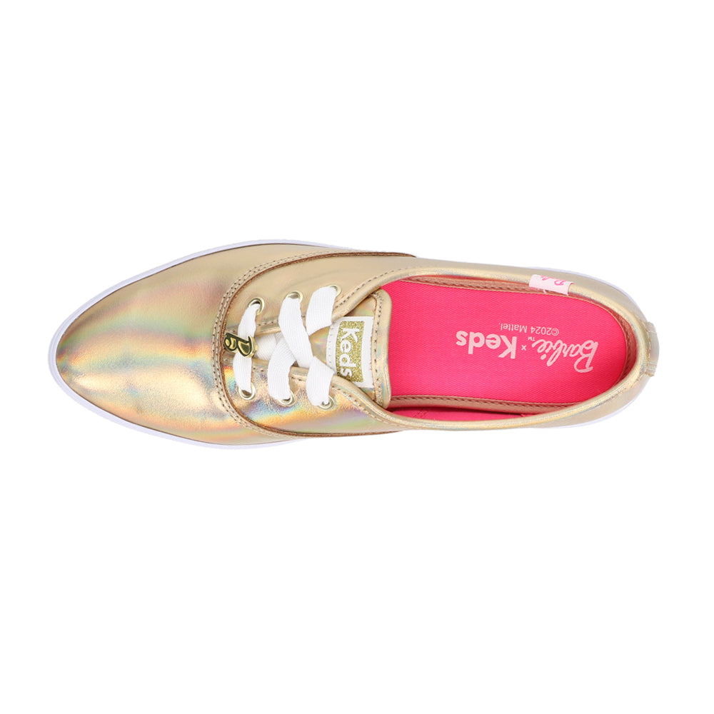 Keds x Barbie Point Metallic Leather Platform Sneakers