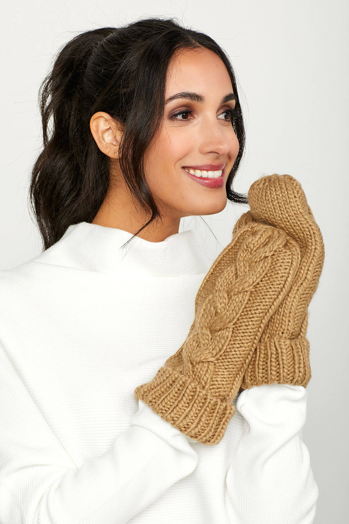 Panache Cable Solid Mittens