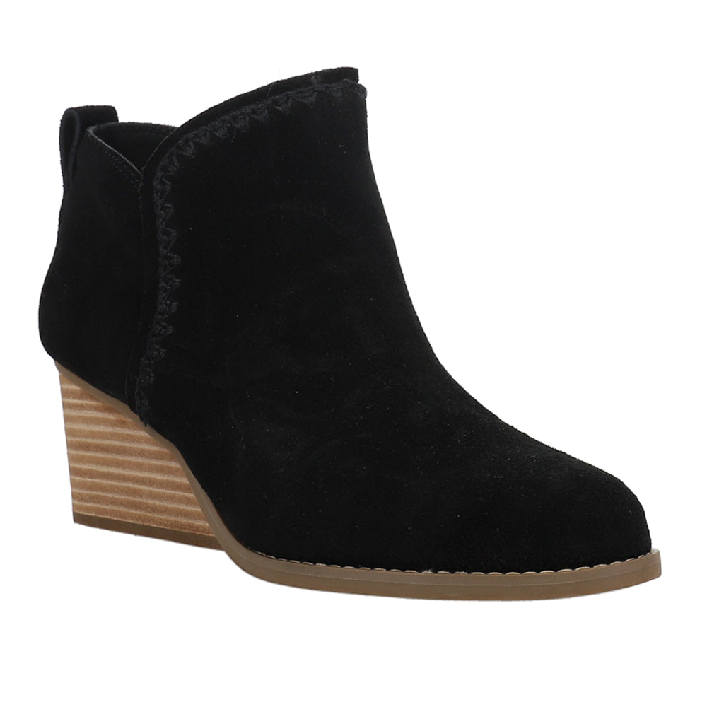 Kaia Round Toe Wedge Booties