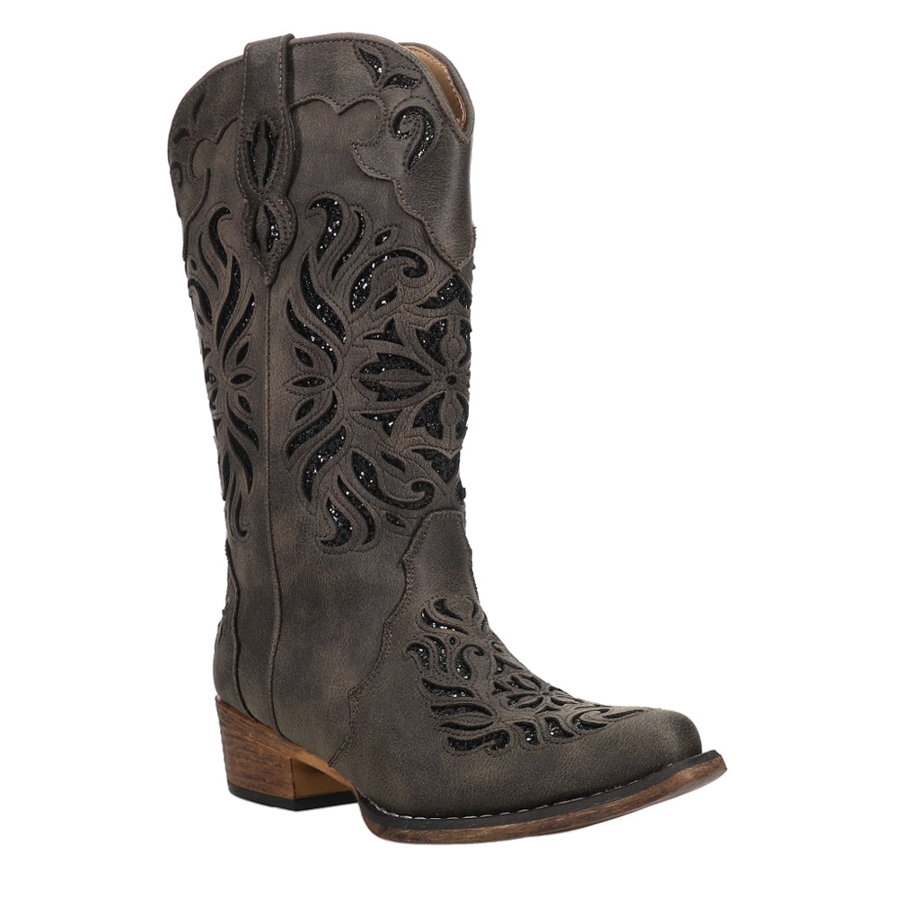 Riley Glitz Snip Toe Cowboy Boots