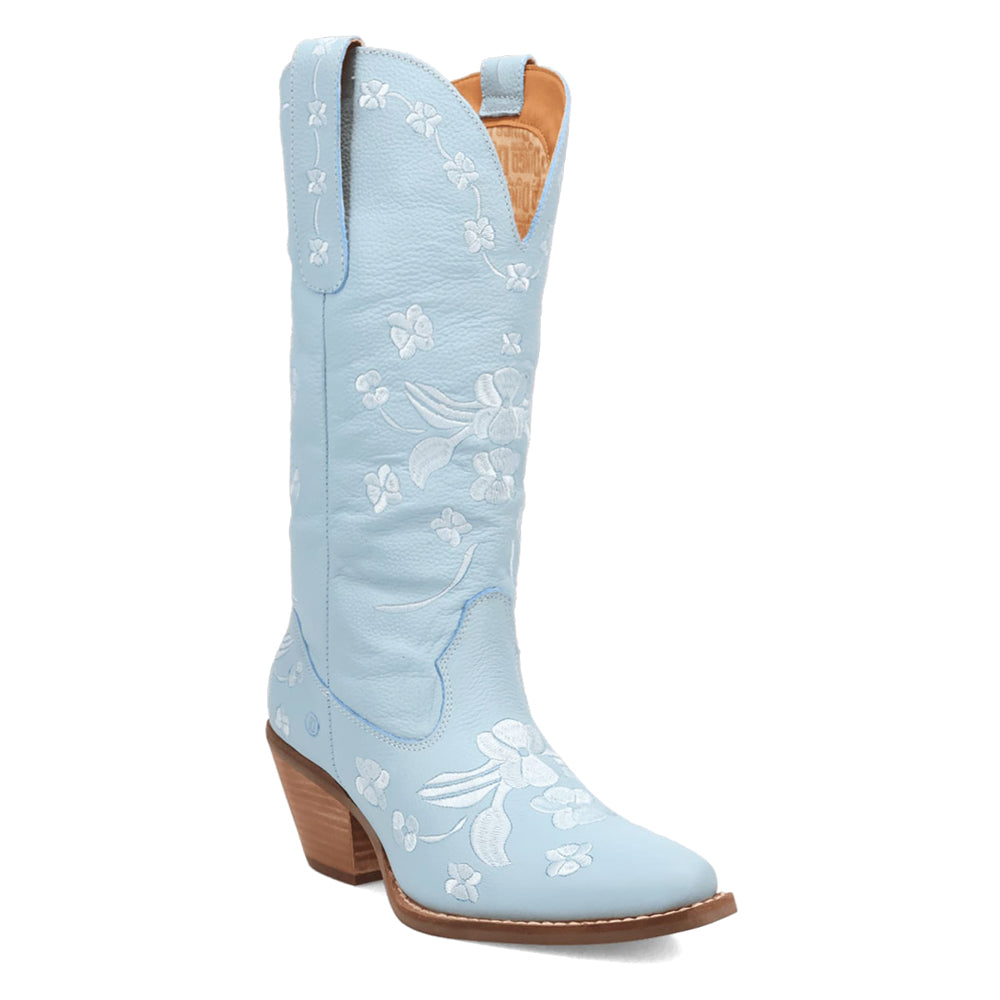 Love Bug Floral Embroidered Snip Toe Cowboy Boots