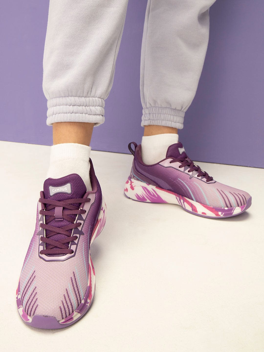 CAMP STREAK Purple Women's Running Shoes