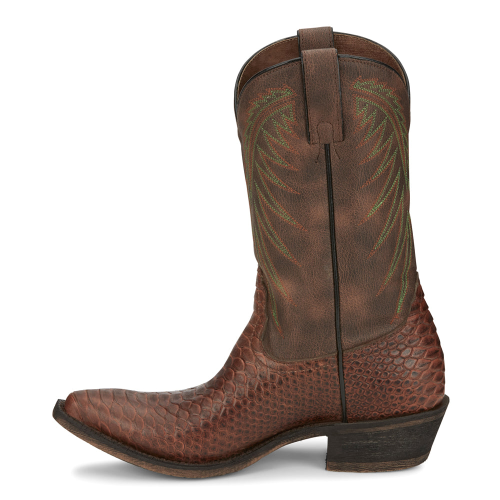 Carlita Rodeo Snake Print Snip Toe Cowboy Boots