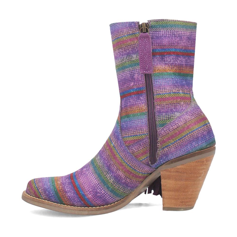 Chili Pepper Serape Southwest Cowboy Booties