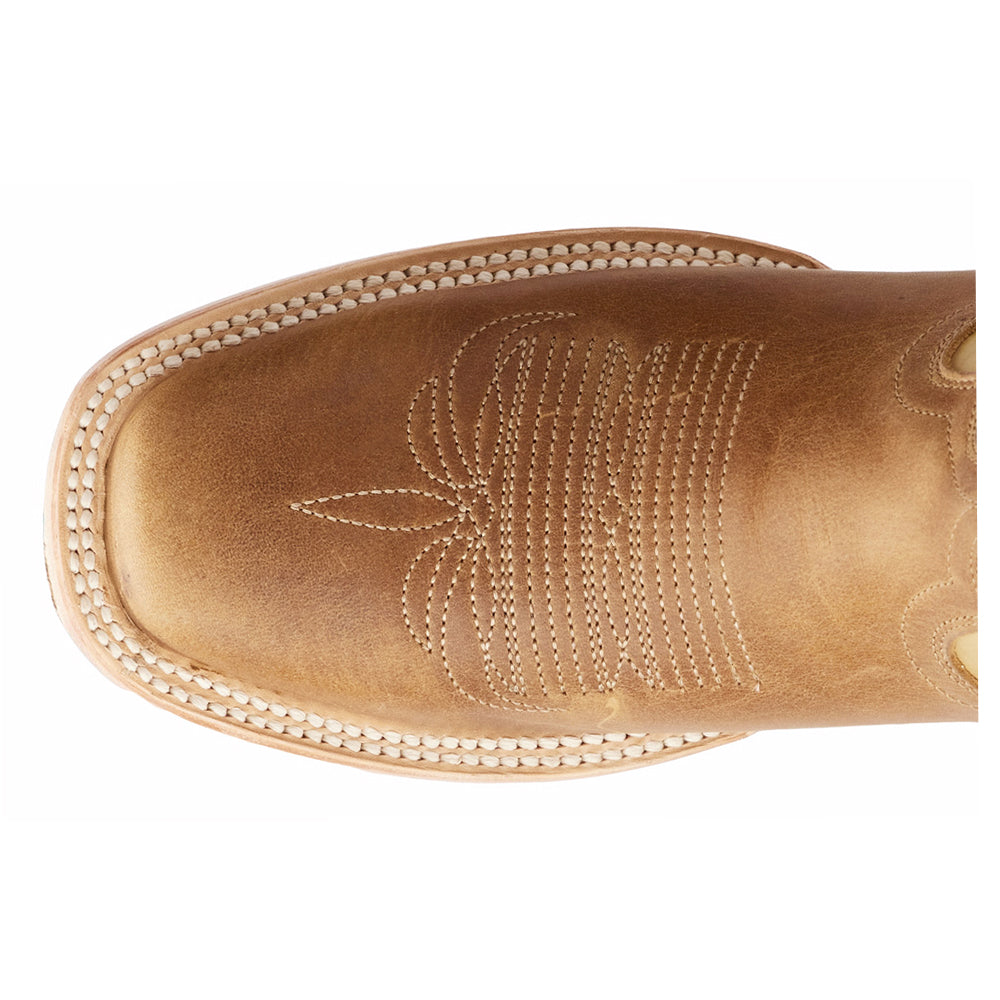 The Classic Embroidered Square Toe Cowboy Boots