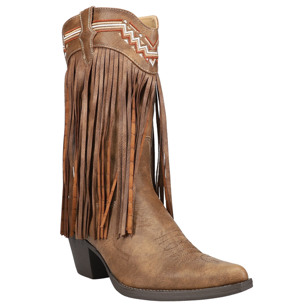 Fringes Snip Toe Cowboy Boots